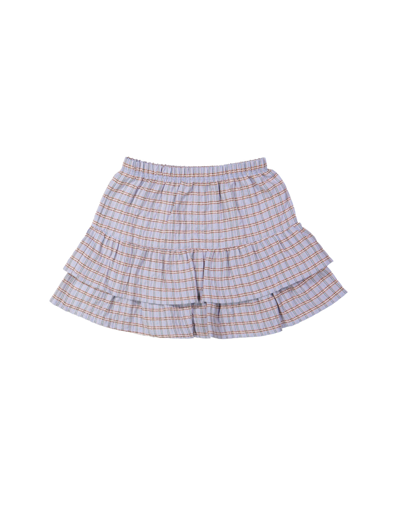 Rok ruit lichtblauw 12m