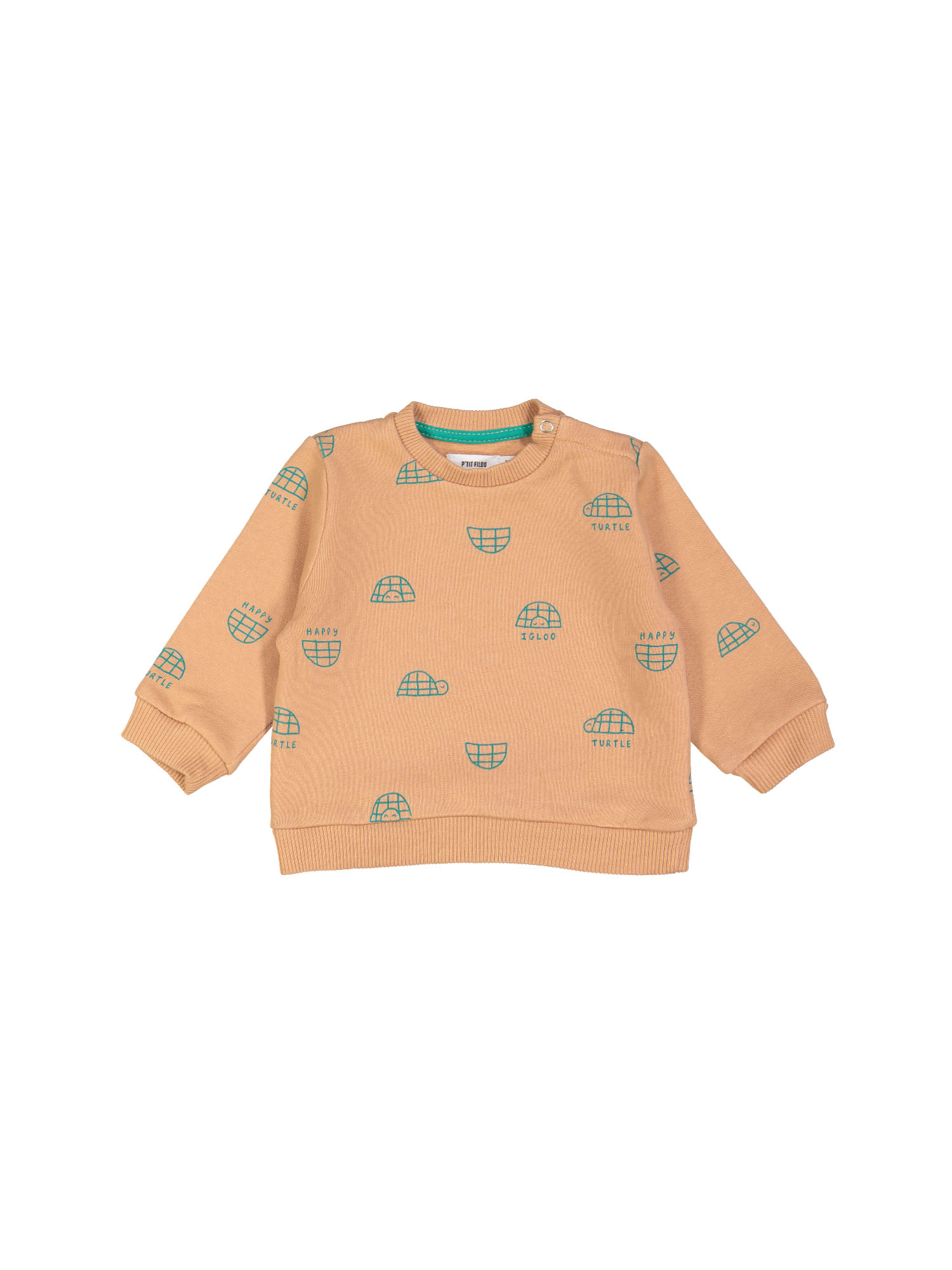 sweater mini happy igloo caramel 18m