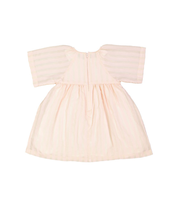 Jurk streep lichtroze 