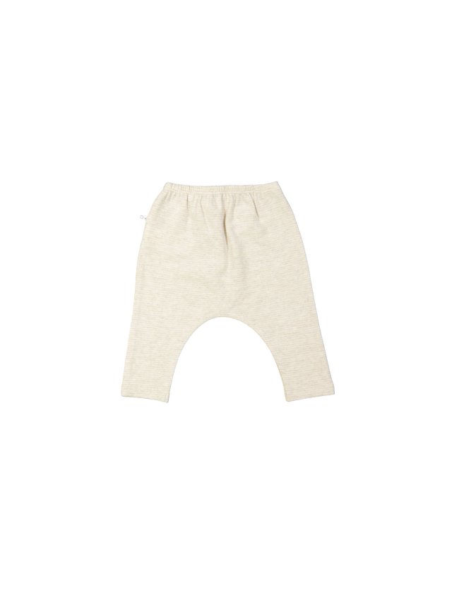 Broek fijne streep beige 09m-12m