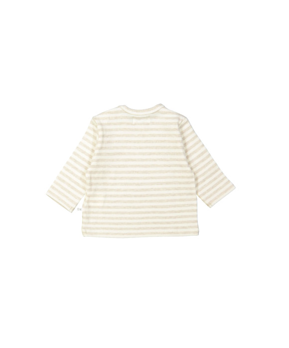 T-shirt streep beige