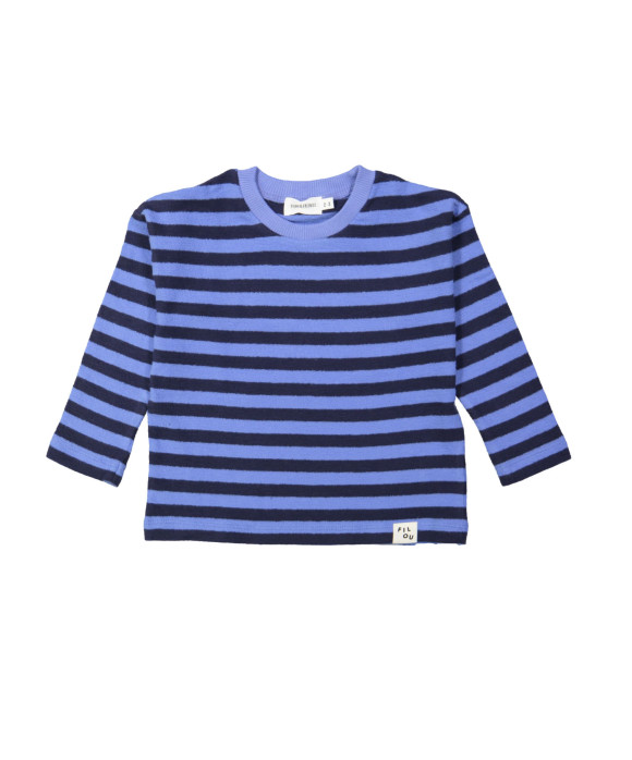 Sweater streep blauw 