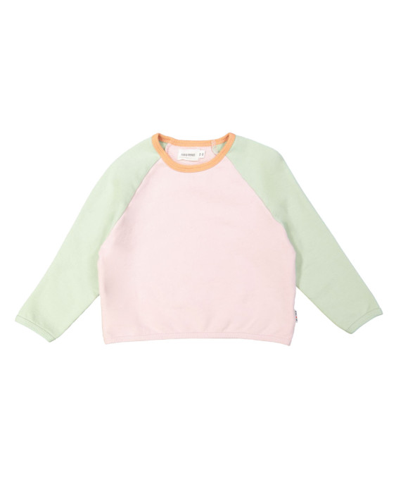 Sweater multicolor lichtroze 