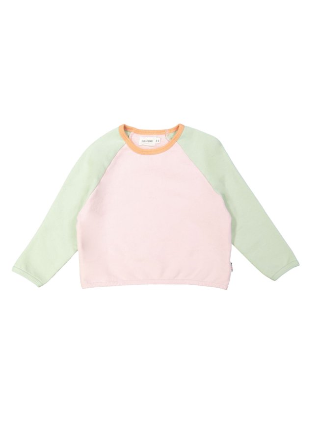 Sweater multicolor lichtroze 12m