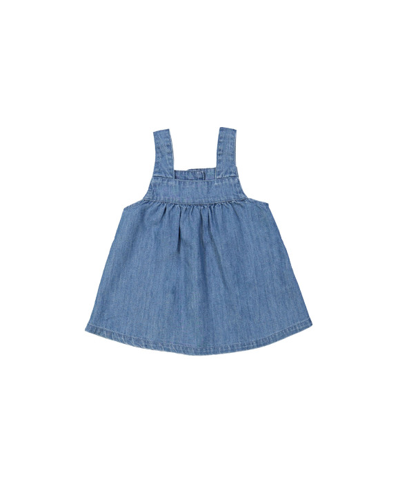 Jeansjurk stone bleach