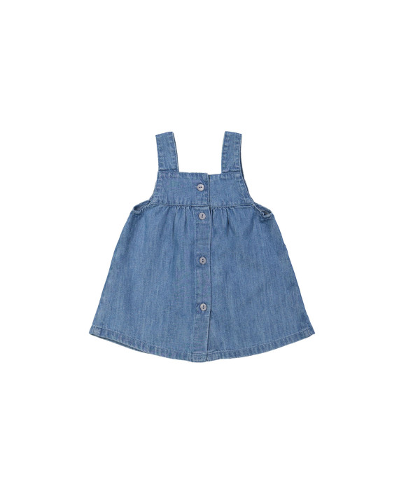 Jeansjurk stone bleach