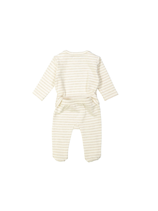Pyjama streep beige 00m