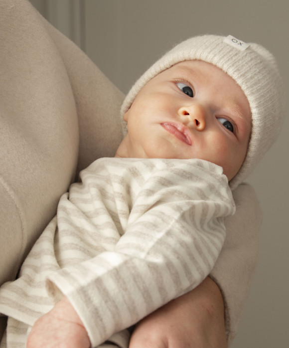 T-shirt streep beige