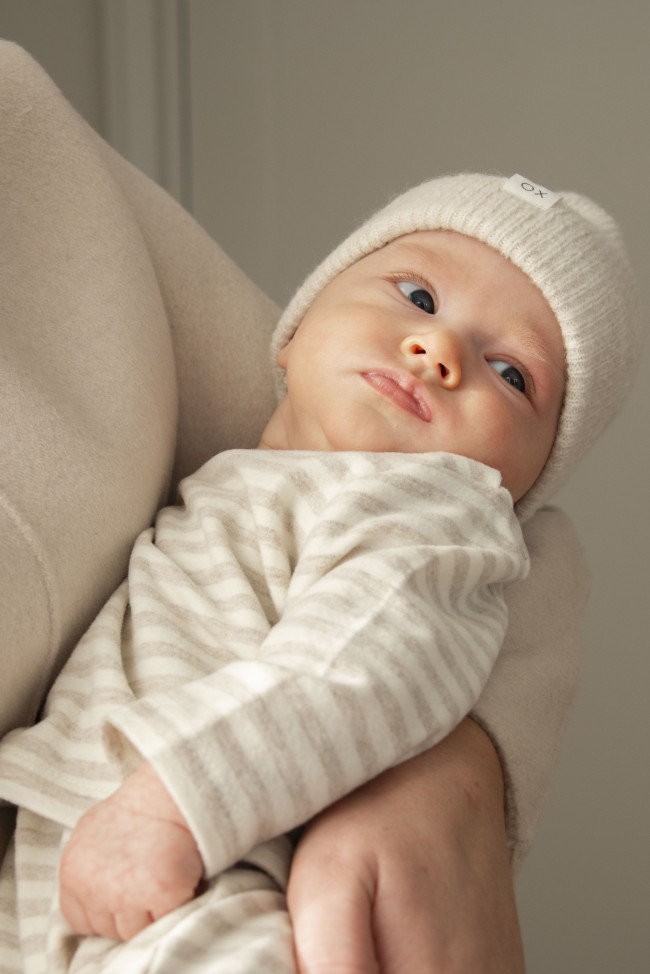 T-shirt streep beige 00m