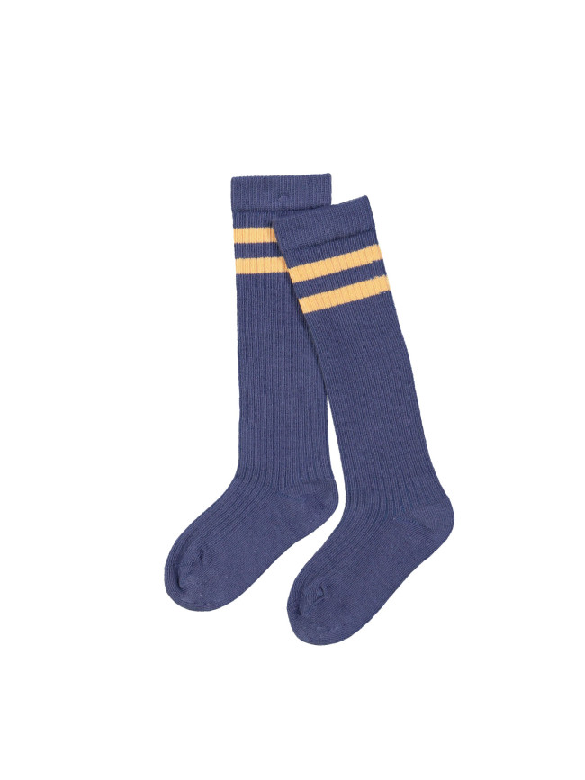 Kniekous streep donkerblauw 19-21