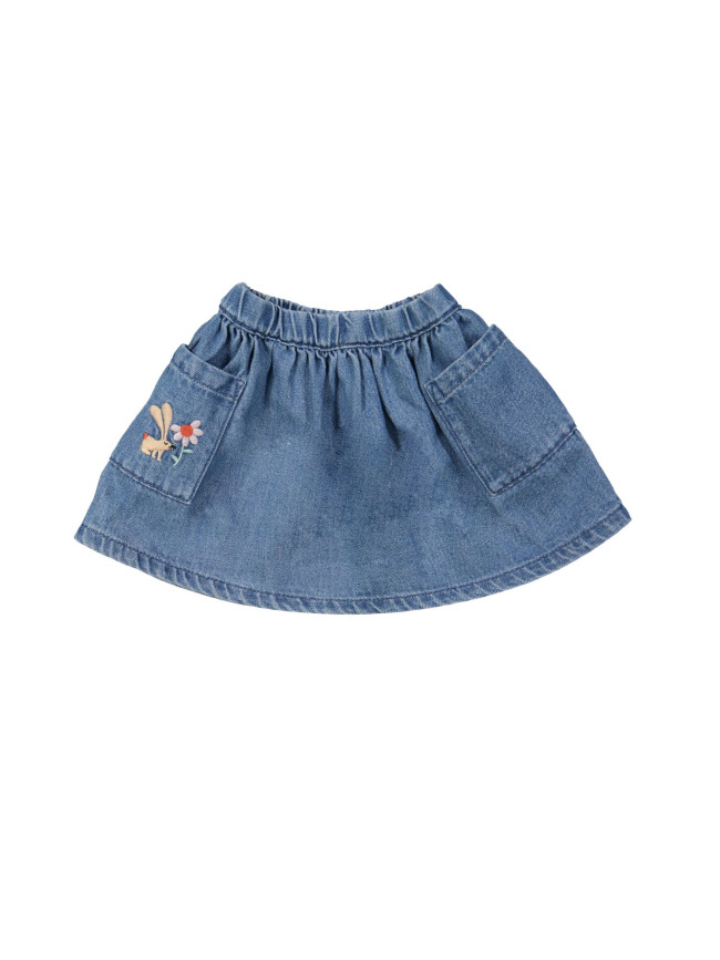 Jeansrok stone bleach 03j