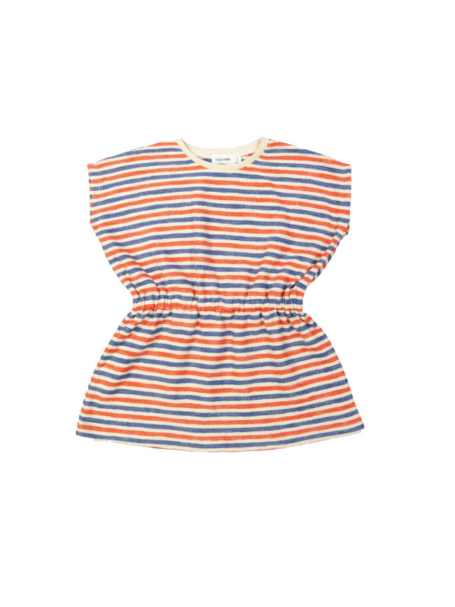 Jurk streep rood blauw 12m