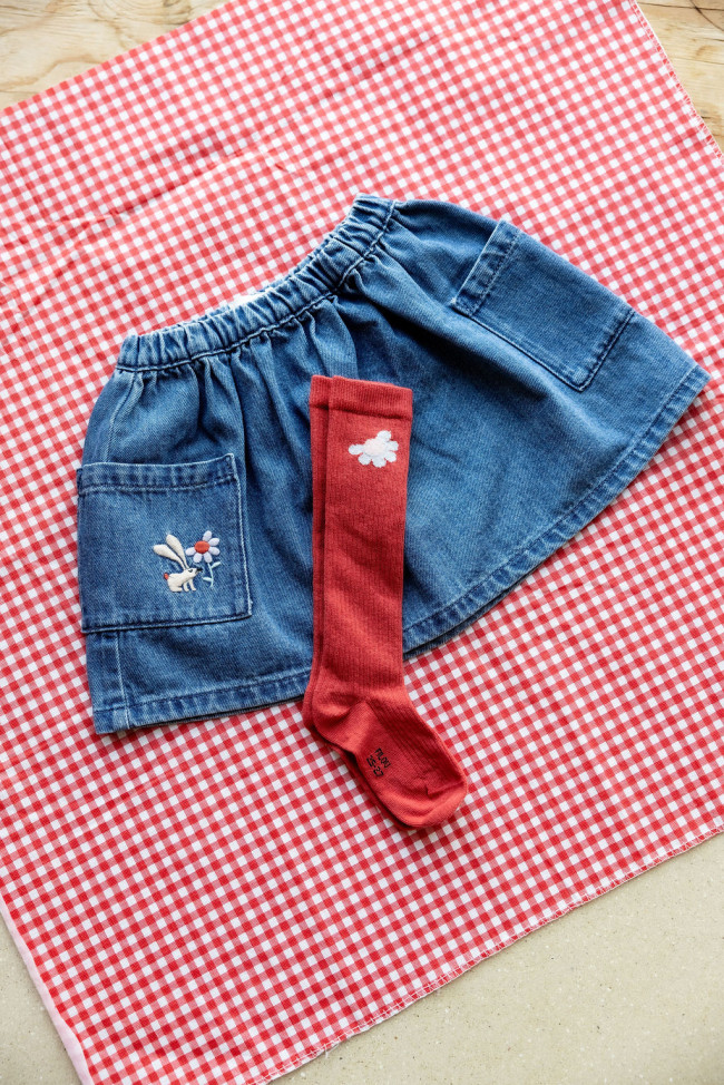 Jeansrok stone bleach 03j