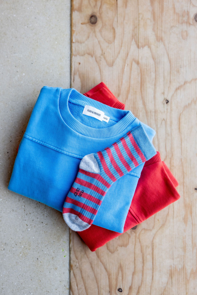 Kous streep blauw 19-21