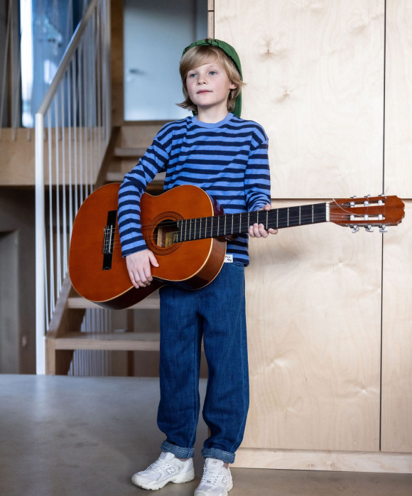 Jeans stone wash blauw 