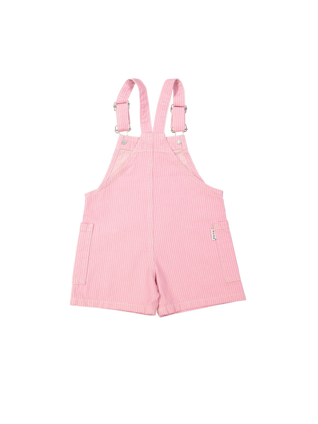 Jeanssalopet streep roze 12m-18m