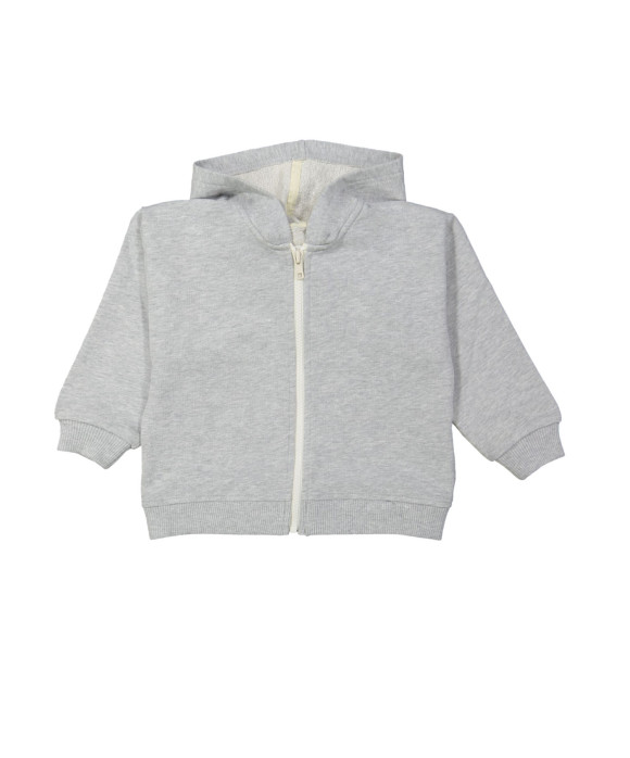 Gilet edelweis grijs melangé 