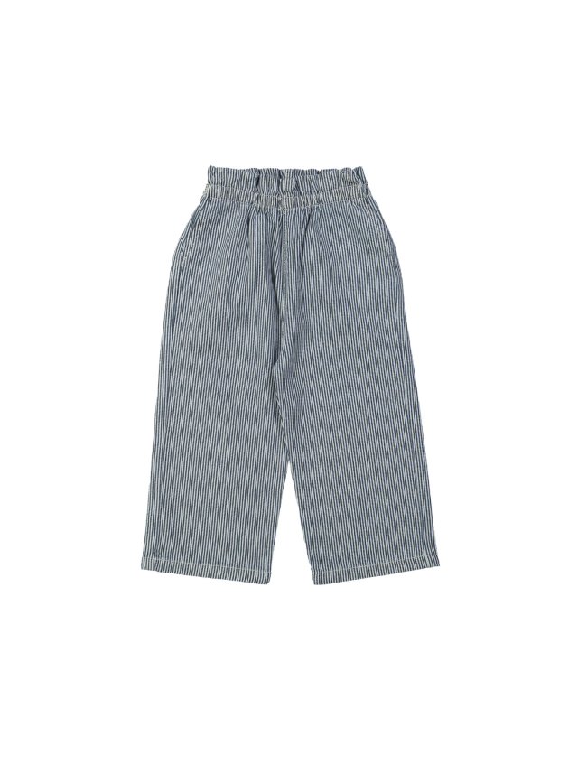 Broek streep donkerblauw 12m