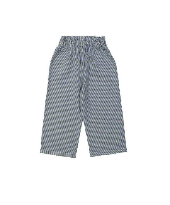 Broek streep donkerblauw 