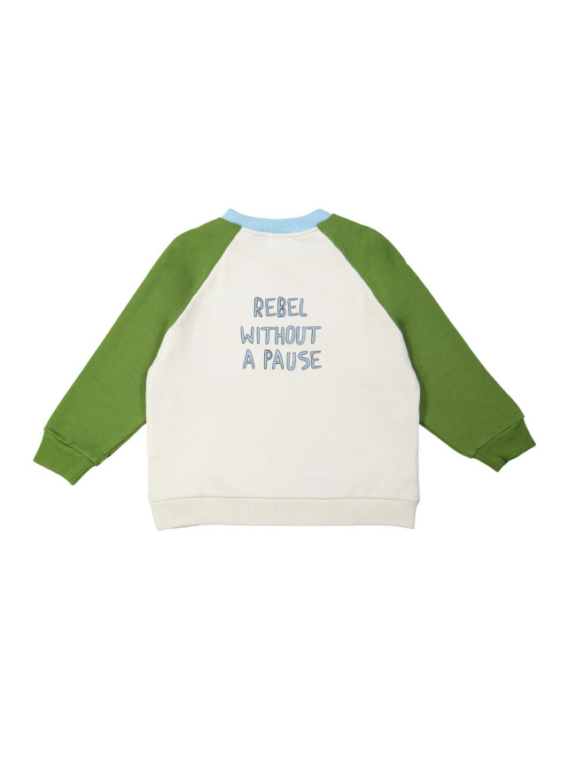 Sweater rebel multicolor lichtgrijs 18m