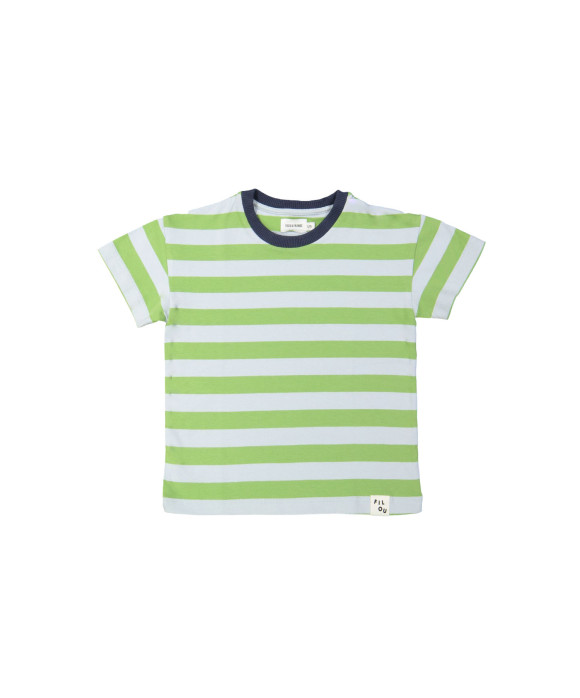 T-shirt streep groen 