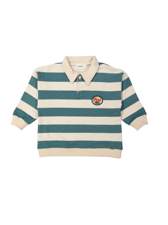Polo Sweater streep feel free beige 12m