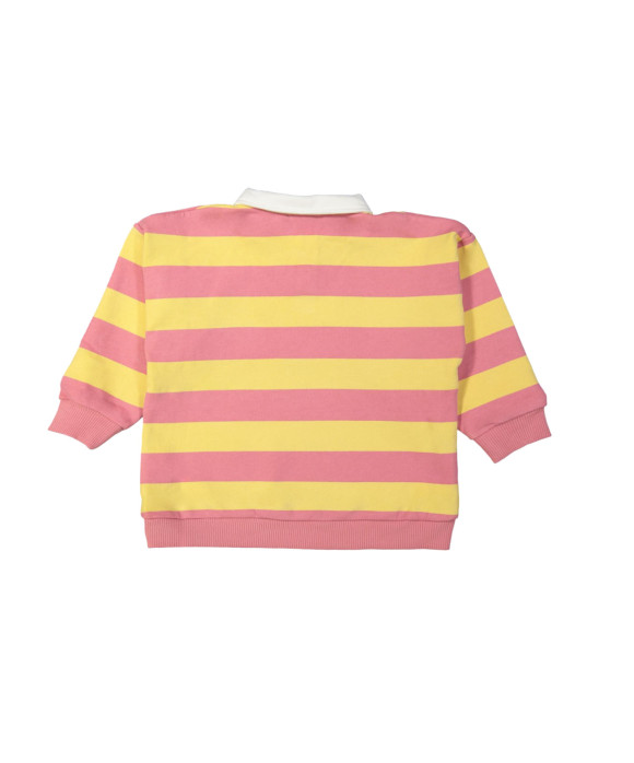 Polo Sweater streep lucky you oudroze 