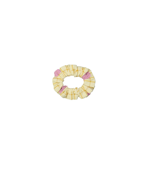 Scrunchie ruit dots geel