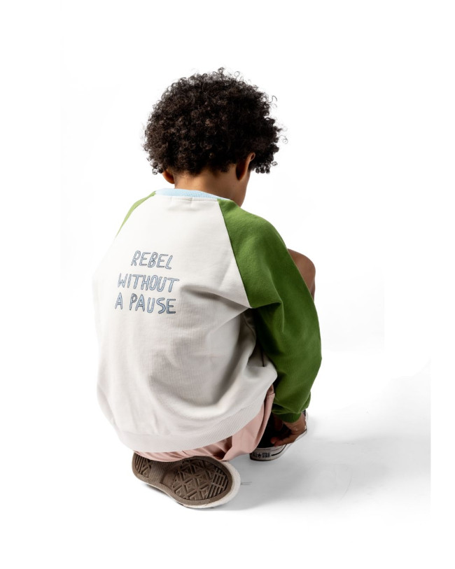 Sweater rebel multicolor lichtgrijs 02j-03j