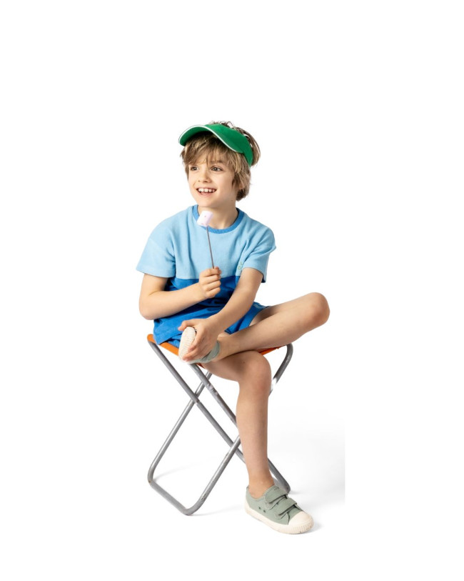 T-shirt spons filou elektrisch blauw 12m