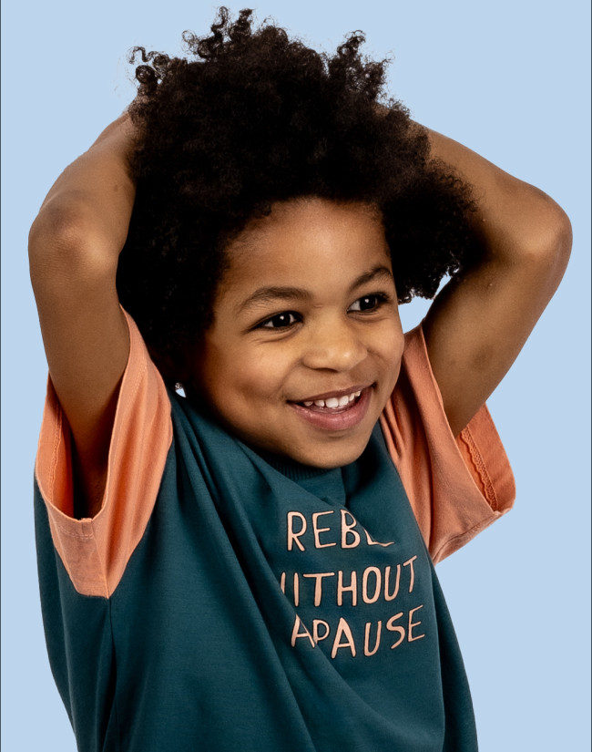 T-shirt rebel petrol 12m