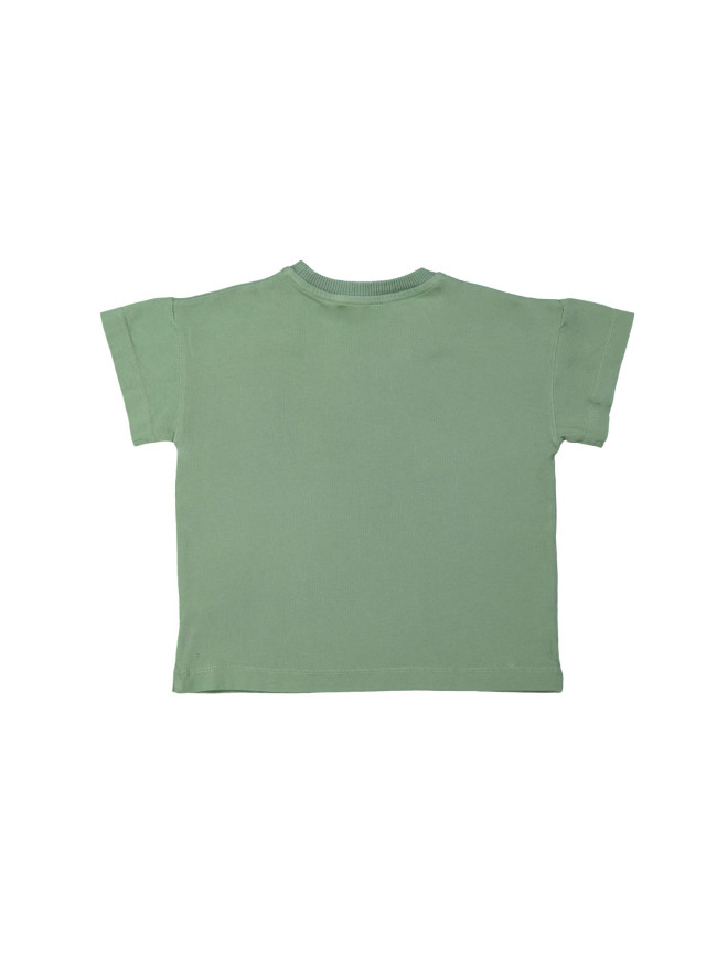 T-shirt Captain groen 12m