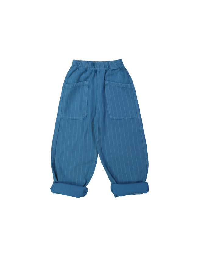 Broek streep petrol 12m