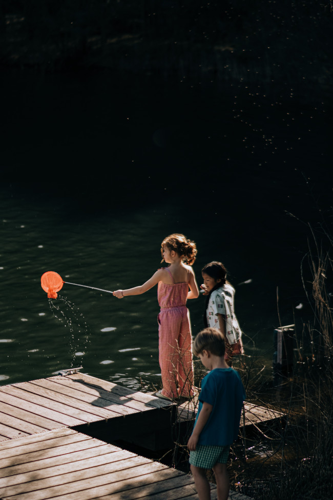 Broek ruit lichtroze 04j-05j