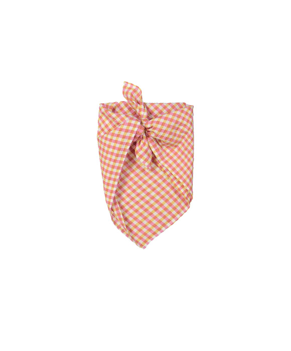 Sjaal vichy ruit roze