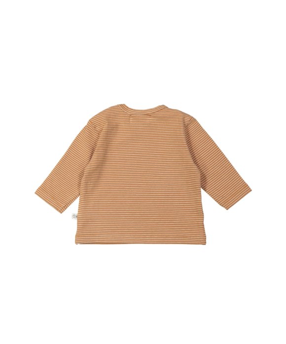 T-shirt streep sun lichtbruin