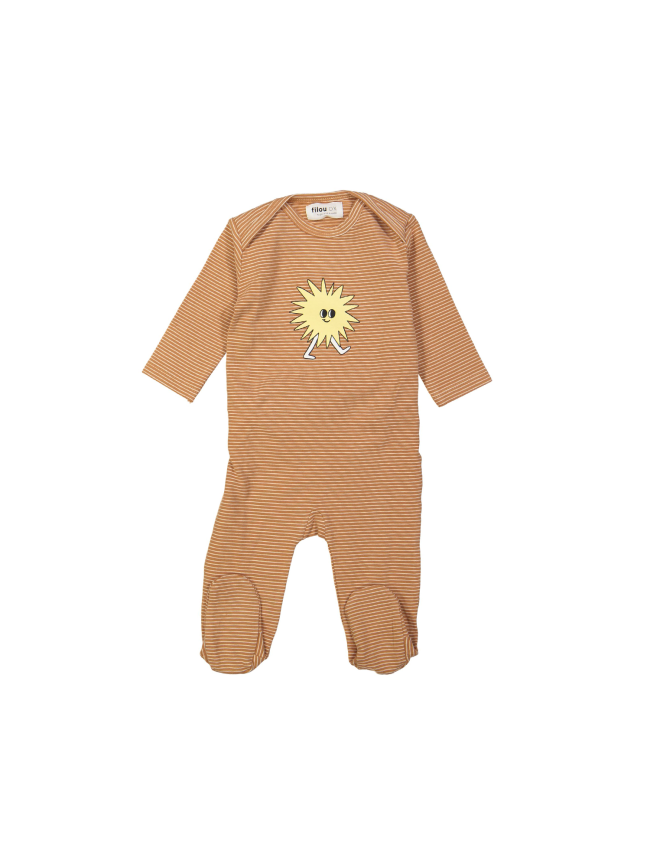 Pyjama streep sun lichtbruin 00m