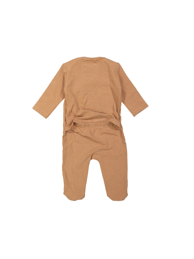 Pyjama streep sun lichtbruin 00m