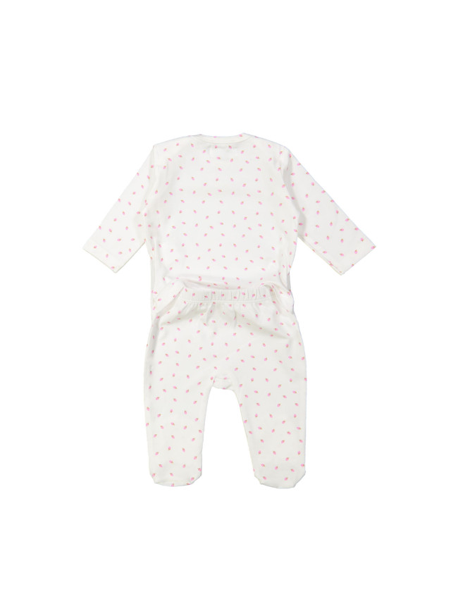 Pyjama strawberry wit 00m