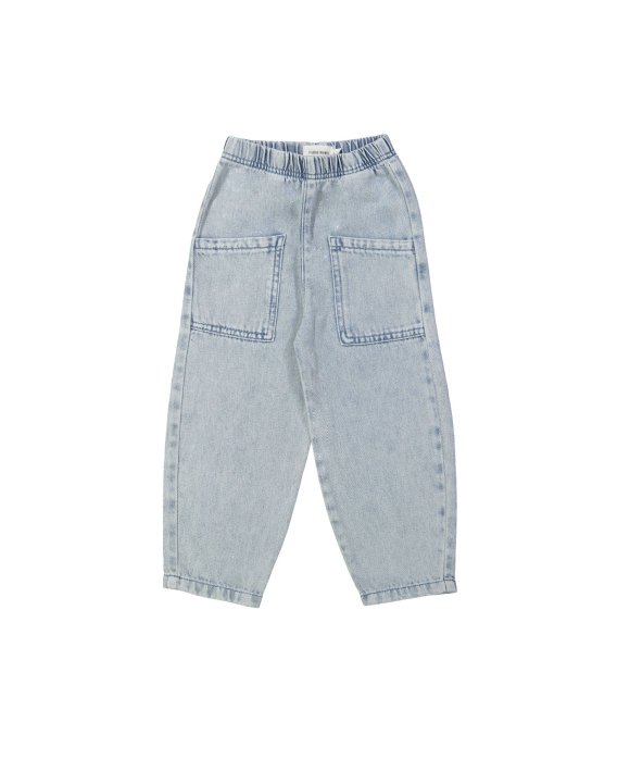 Jeans balloon snow bleach pocket
