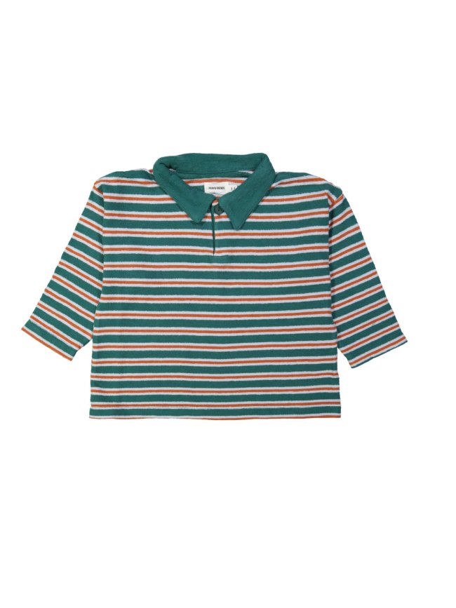 Polo streep lichtblauw 12m