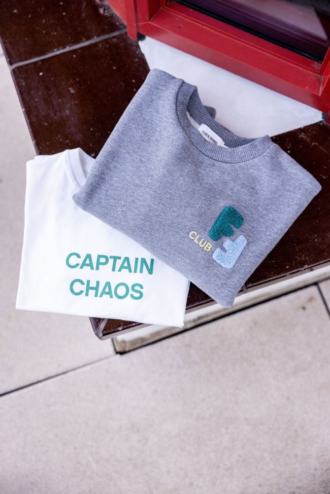 T-shirt Captain chaos ecru 12m