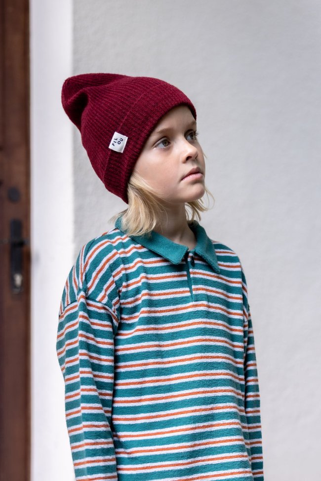 Polo streep lichtblauw 12m