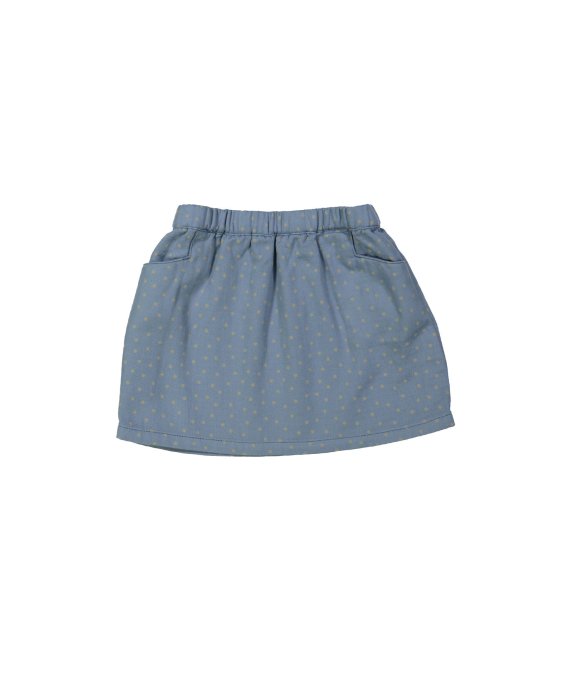 Rok dots grijsblauw