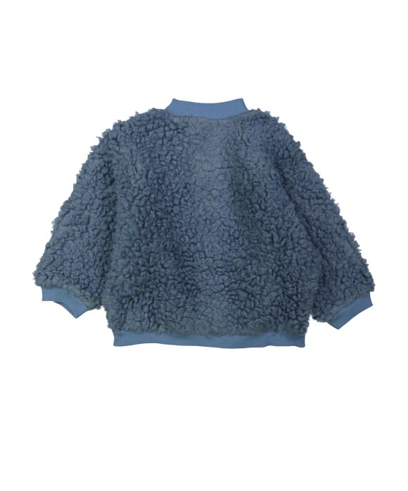 Gilet teddy grijsblauw