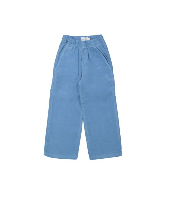 Broek velours blauw