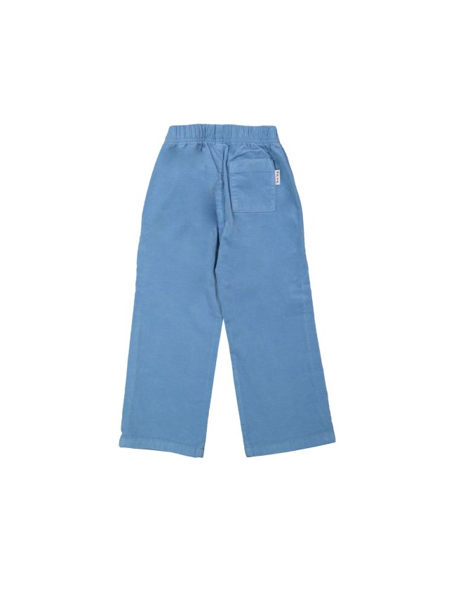 Broek velours blauw 12m