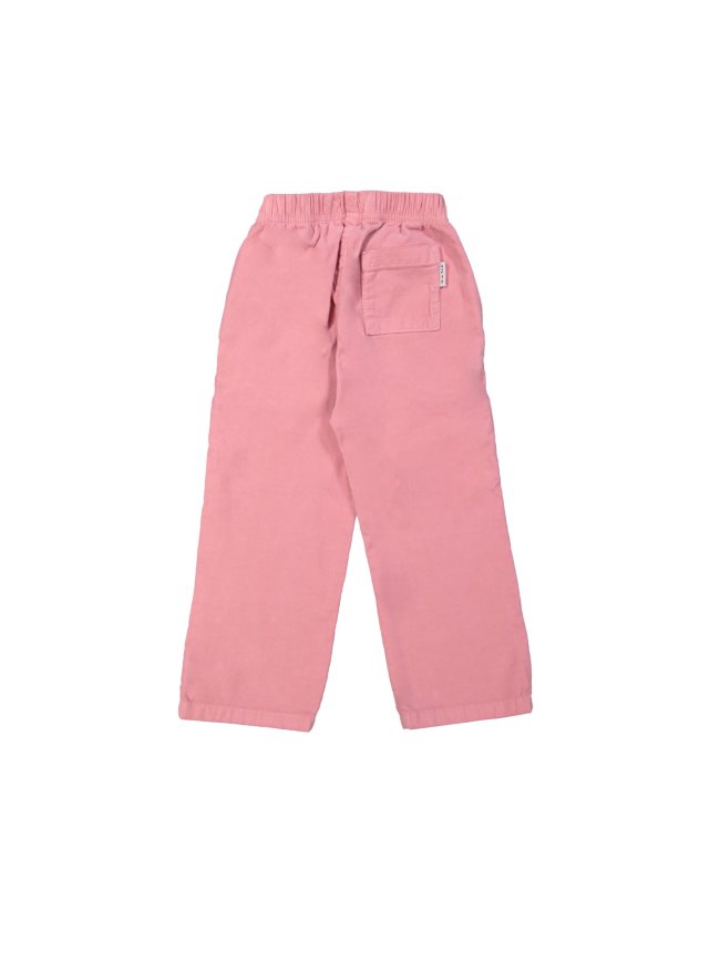 Broek velours roze 12m