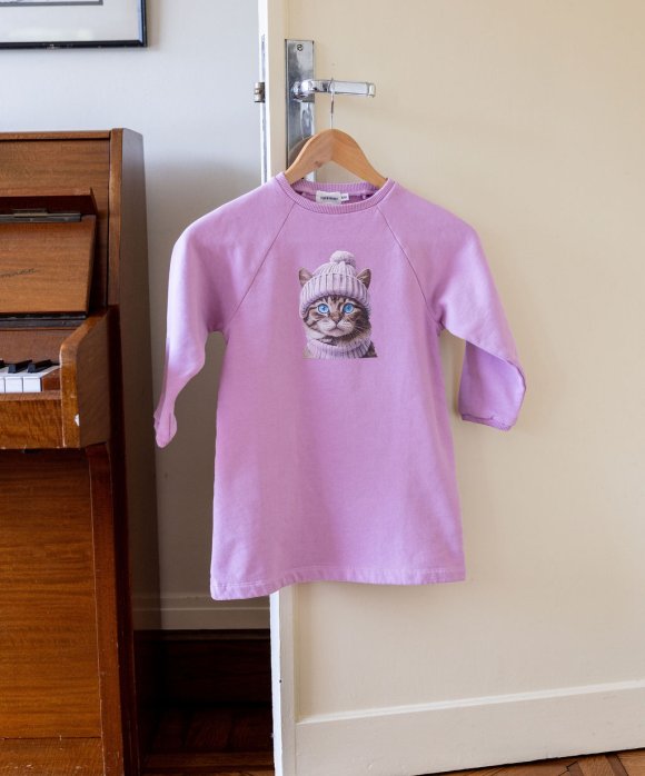 Jurk cat mauve