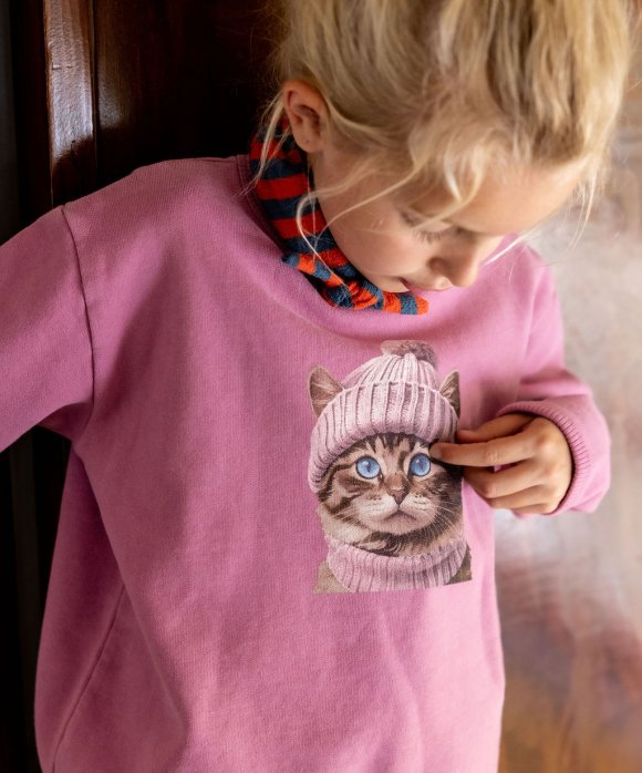 Sweater cat roze